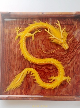 手绘桌面摆件盘龙阁混合