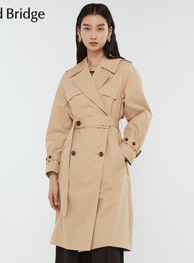 Mind Bridge春秋款女式收腰百搭气质温柔大衣少量MWCA220A-1680