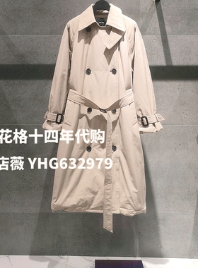 现货Basic House /百家好2021冬新款女式风衣羽绒服HVDJ729A-2580