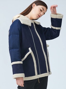 即发Mind Bridge国内代购2019冬款特价皮毛一体羽绒MTLT827B-2380