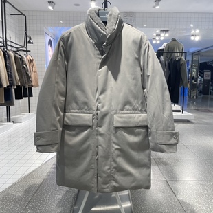 MindBridge中长款鹅绒羽绒服保暖外套男潮牌新款冬MVDJ810A-3980