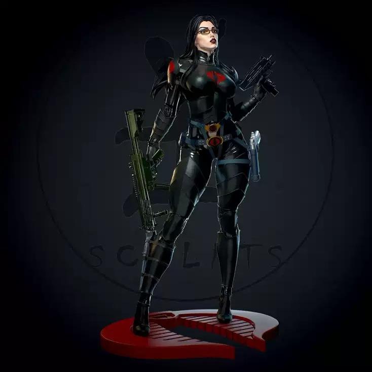 树脂手办模型兵人3D打印男爵夫人