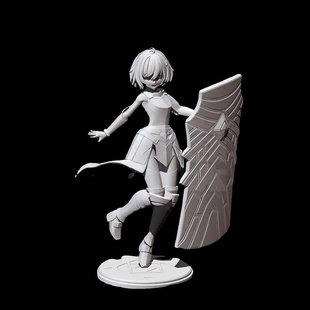 梅普露Maple盾牌全点防御NSFW版5~28cm手办模玩树脂白模3D玩具