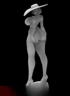 八尺大人生化危机手办白模3D打印
