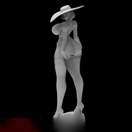 八尺大人生化危机手办白模3D打印