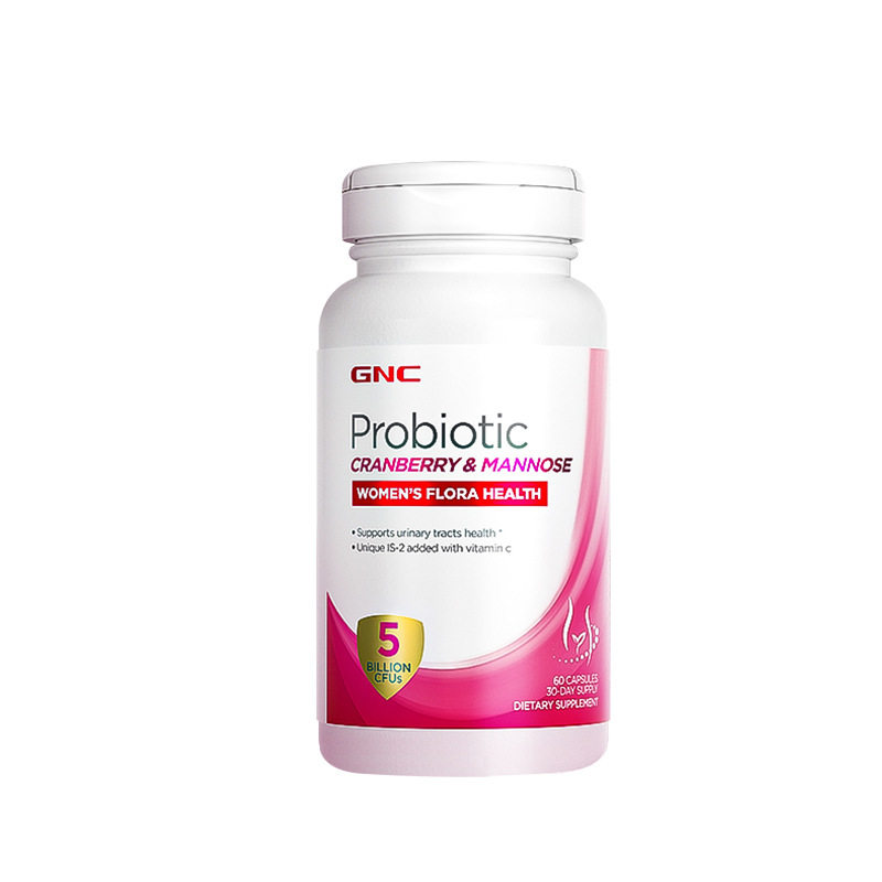 美国GNC女性私处护理益生菌蔓越莓胶囊阴道乳酸杆菌保健品女生