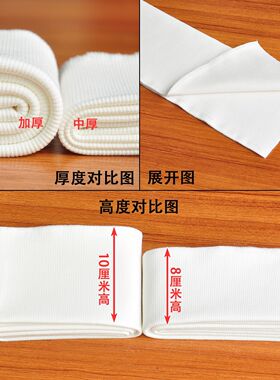 衣服封边条2*2加厚纯棉螺纹布料棉衣羽绒服下摆领口边袖口弹力针