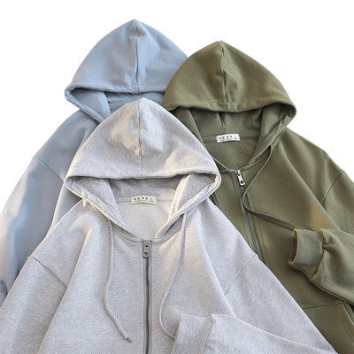 潮流运动纯棉拉链卫衣外套