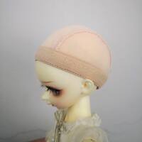 bjd doll fake hair net hat Hair making accessories Homemade wig beige hair net doll doll hair net cover thumbnail 4