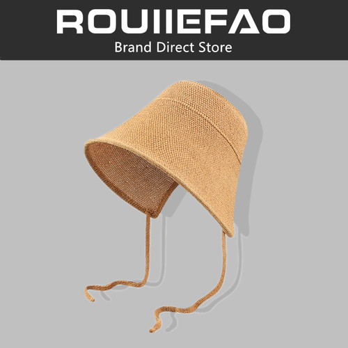 ROUIIEFAO渔夫帽大檐海边度假