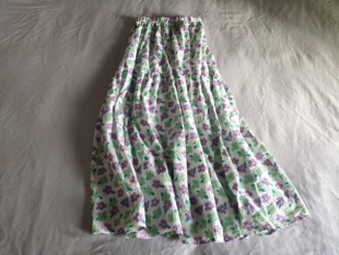 样裙夏秋款 小碎花朵半身裙女松紧腰百搭大摆裙