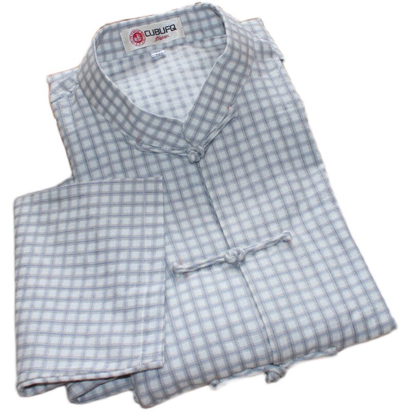 PLAID TANG COSTUME ORIGINAL NO SAME STYLE TAI CHI SUIT UNDERSHIRT PURE COTTON MENS TAI CHI SUIT UNDERSHIRT DOES NOT BALL AND DOES NOT FADE