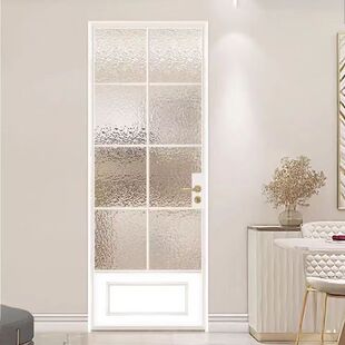 铝合金法式复古极窄平开门折叠卫生间卧室厨房阳台推拉玻璃双开门