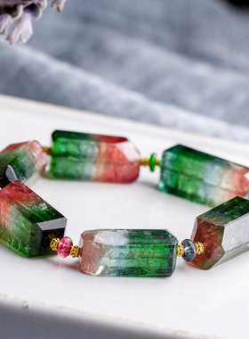 寻玉【遇见极光】稀有碧玺手串