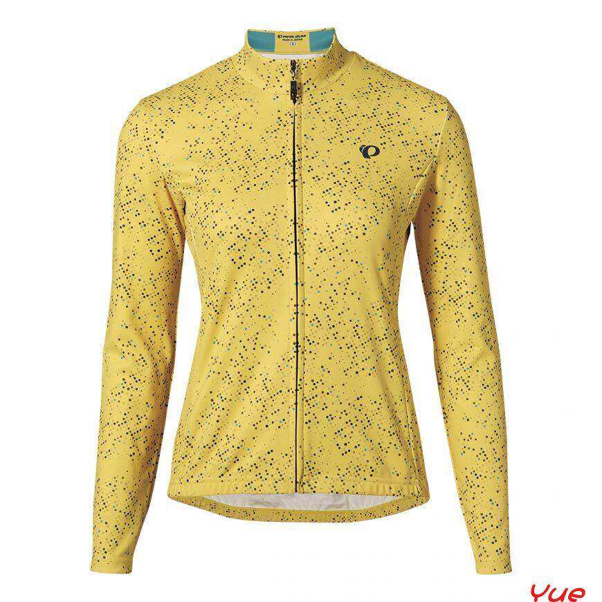 2022年一字米新款自行车春夏秋冬抓绒款骑行服长袖上衣女款薄款