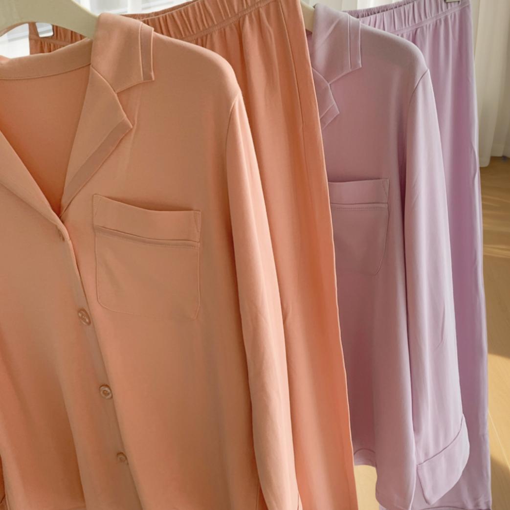 高货！自留推荐好舒适经典款家居服棉质长袖长裤精致翻领睡衣女士