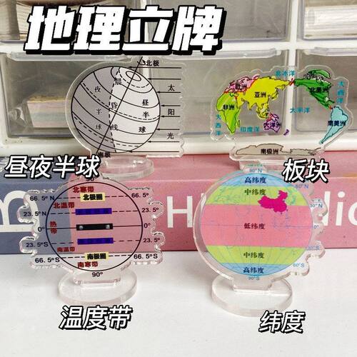 立牌学习严选创意地理小励志桌面