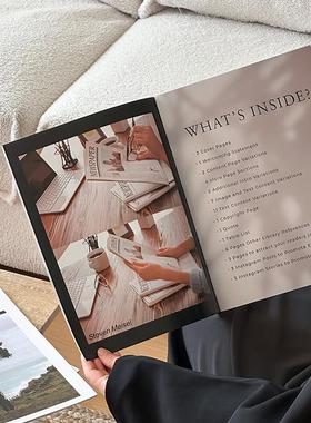 时尚杂志摆件装饰书创意拍摄道具真书画 画册民宿客厅电视柜房间