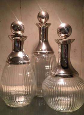 欧美透明玻璃带盖摆件正版现货