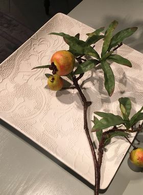 白色方形立体艺术风托盘正版现货