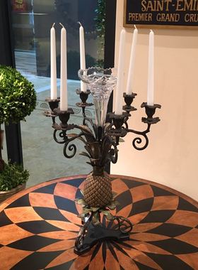 工艺顶部水晶蜡烛台花瓶正版现货