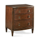 美式 现货法式 现代典雅棕咖金属拉手三屉床边柜边几桌 进口正版 原装