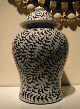 中式风纯手绘陶瓷储物罐正版现货