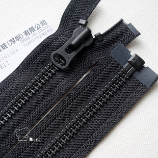 60_80cm 配件 YKK8号黑古铜金属开口长拉链拉锁皮衣羽绒服外套男装