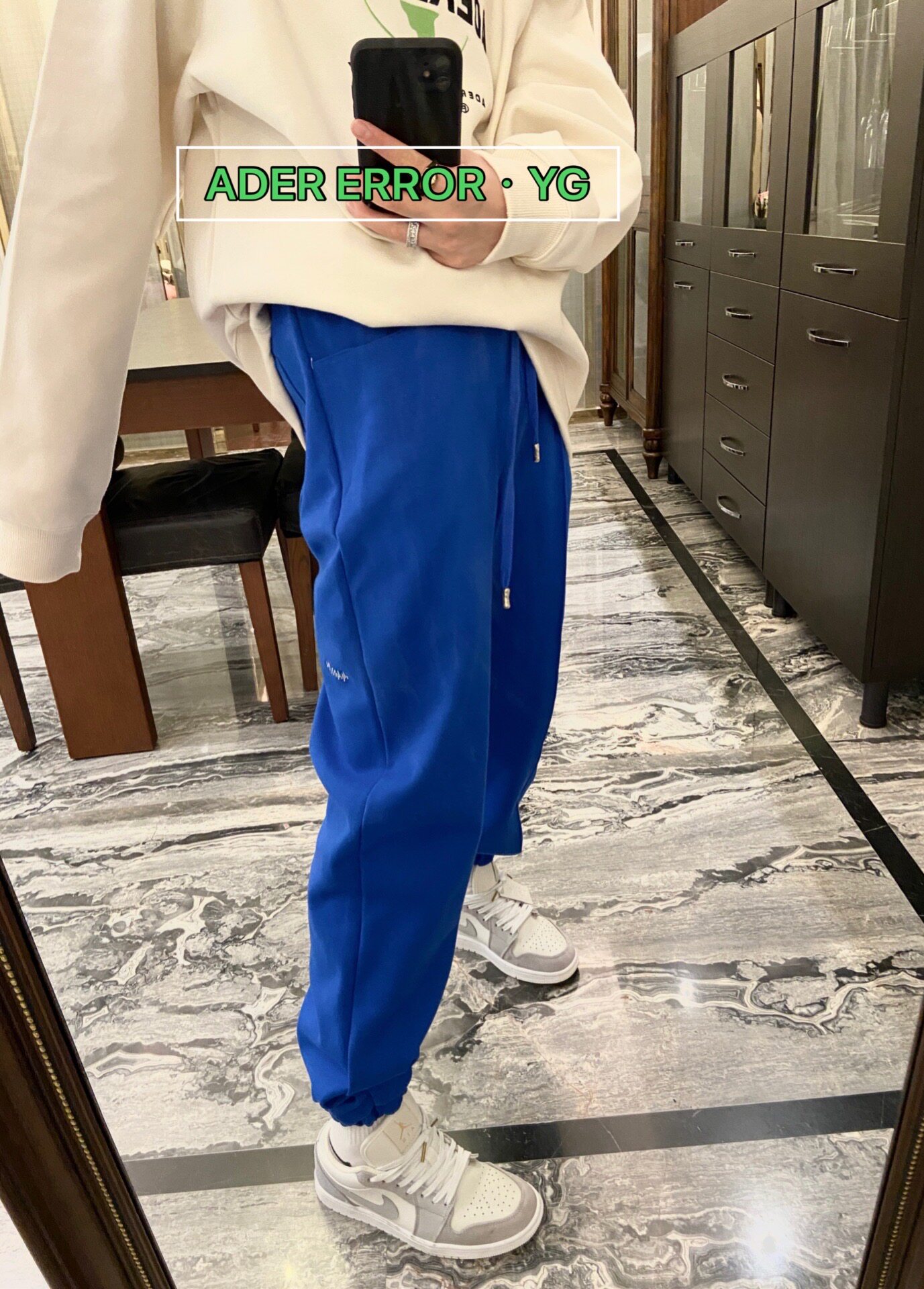 松紧系带运动休闲裤 折纸卫裤 裤子