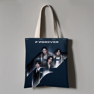 言承旭吴建豪周渝民演唱会周边帆布袋手提袋学生装书大容量包定制