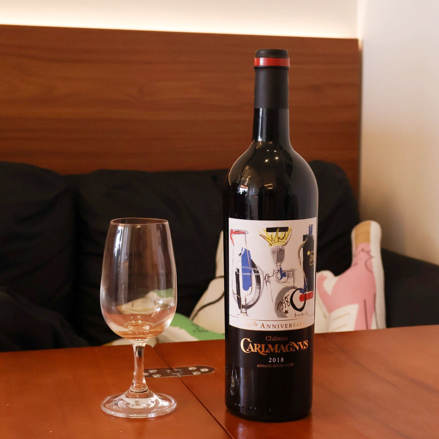 WA超高分送礼推荐！法国查理曼酒庄干红葡萄酒梅洛原瓶进口礼盒装