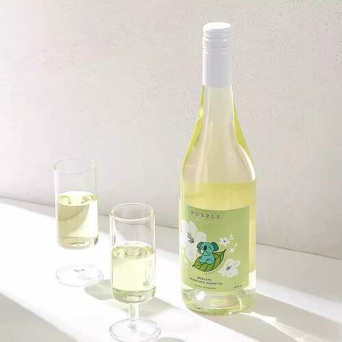 以茶入酒紫焰白茉莉莫斯卡托甜型起泡白葡萄酒Moscato气泡酒低度
