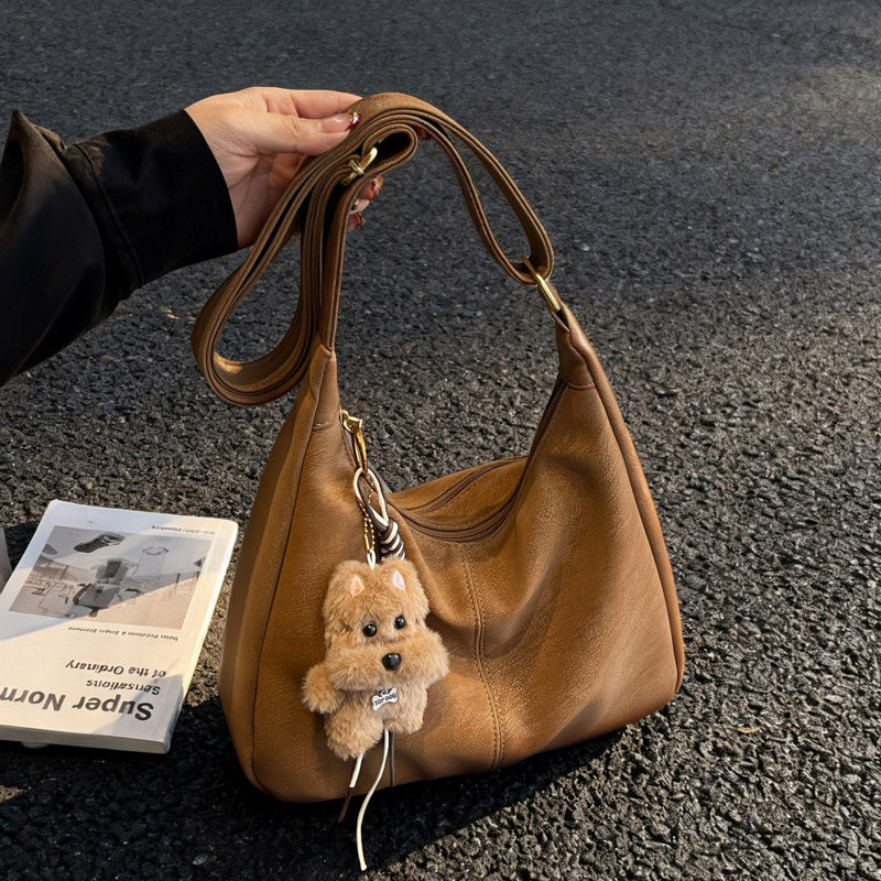 2025新款秋冬爆款复古麂皮托特包女百搭休闲斜挎包时尚女士单肩包,箱包皮具/热销女包/男包,通用款女包,淘宝优惠券,粉丝福利购,淘宝优惠卷