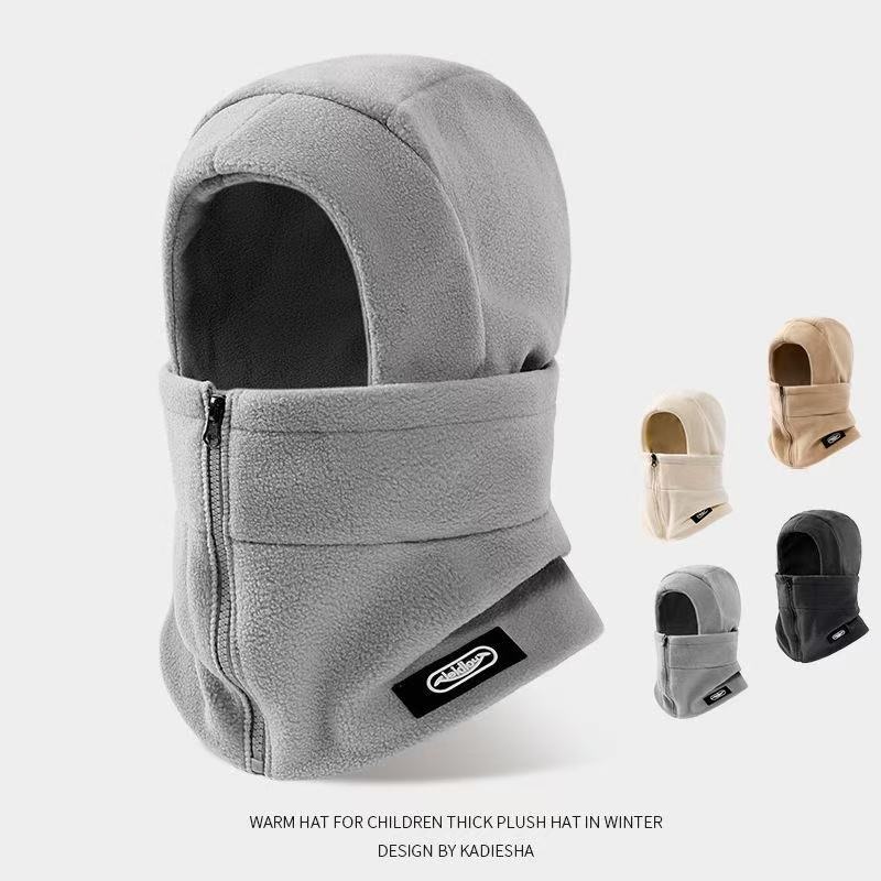 秋冬季防风帽子男冬季骑行防寒面罩围脖一体骑电动车保暖内胆头套