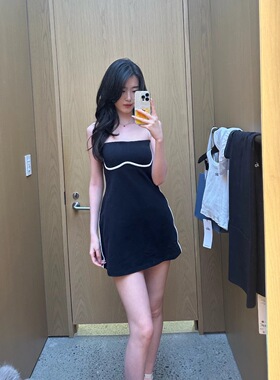 加拿大直邮ALO新款瑜伽健身运动网球裙吊带背心连衣裙性感女