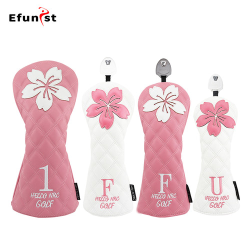 高尔夫木杆套新款樱花球杆套