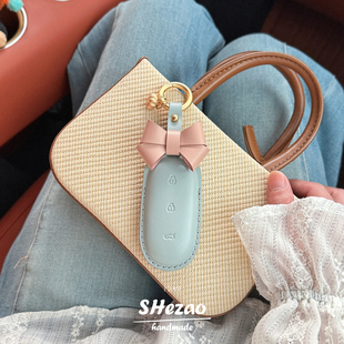 L9高档真皮one车钥匙套壳扣包 适用理想钥匙套女L6