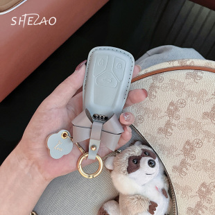 纯手工真皮 Q5L 高级钥匙套壳扣包 适用奥迪车钥匙套女A4L