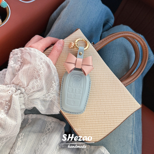 高级感真皮适用丰田塞纳钥匙套女塞那车钥匙套格瑞维亚钥匙扣高档