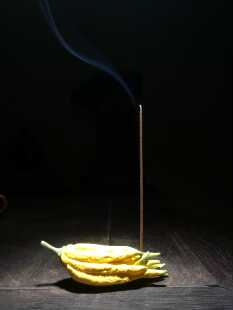 陶器陶瓷香插佛手果造型手工陶泥摆件文房茶道茶具香道具禅意包邮