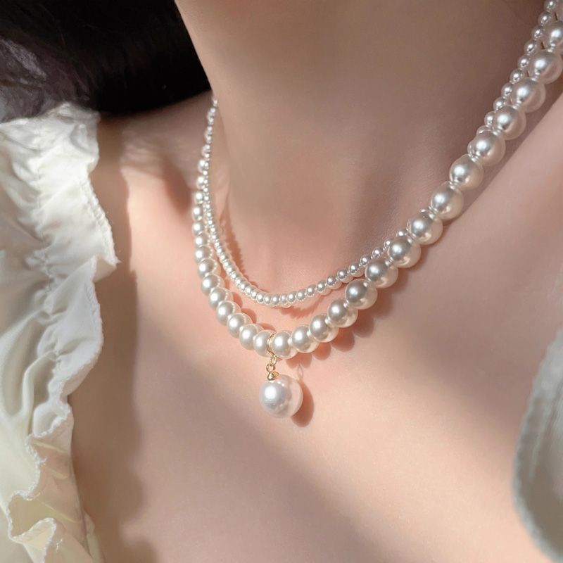 轻奢气质叠戴珍珠项链女2025新款