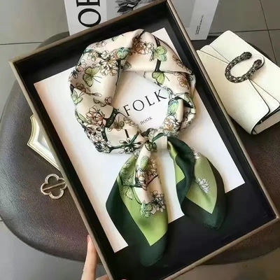 杭州丝绸韩国东大门羽毛真丝围巾