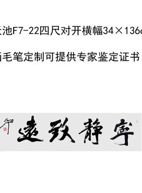 临摹手写尉天池书法题字34×136cm名人字画收藏古玩毛笔定制临摹