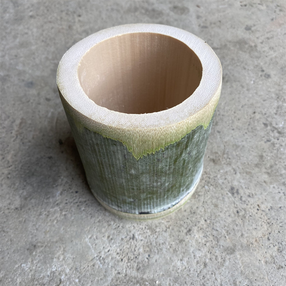 老毛竹楠竹竹筒新鲜结实网红奶茶饭家用商用奶茶杯蒸筒水杯杯子罐