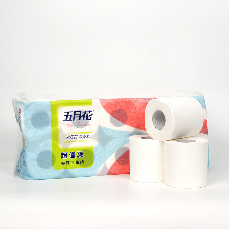 A五月花商用卷筒纸A11010S酒店卫生间宾馆洗手间小卷纸厕纸卫生纸