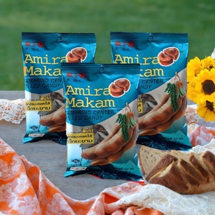 包邮 进口糖果 泰国Amira makam夹心酸子糖 酸角糖喜糖开胃120g
