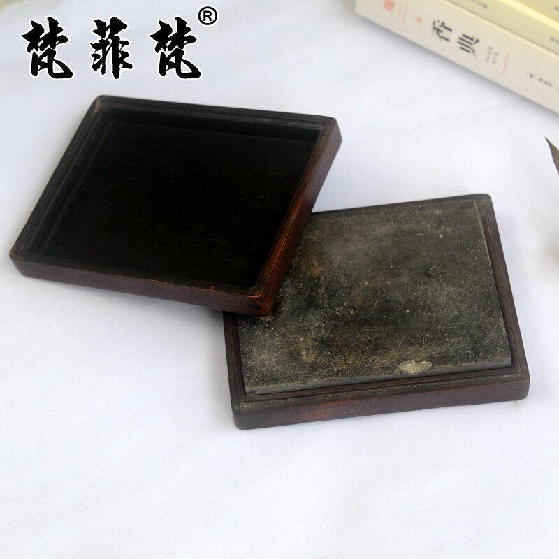 梵菲梵 海南黄花梨砚台清代古董全独板海黄老料摆件老物件文案