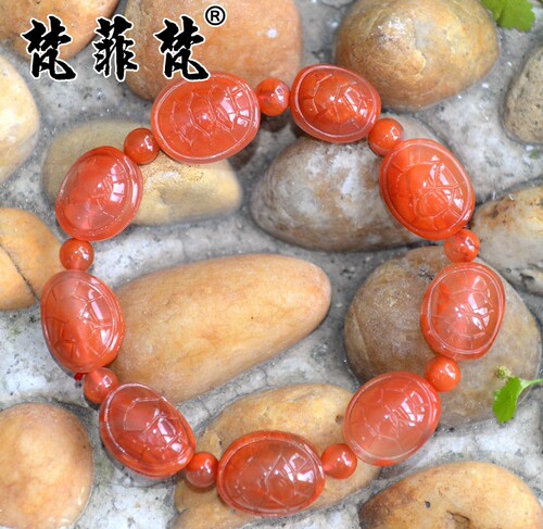 四川凉山纯天然玛瑙原石南红手串