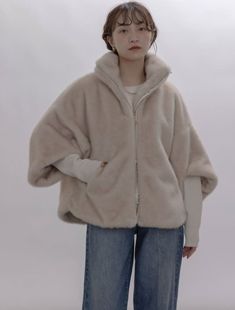 双向拉链外套 仿真毛个性 日本Eimee Law