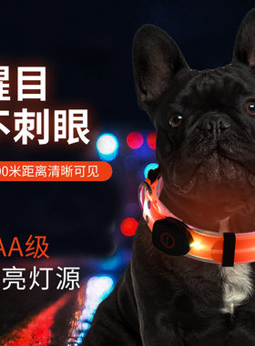 led发光项圈狗脖圈夜光防水